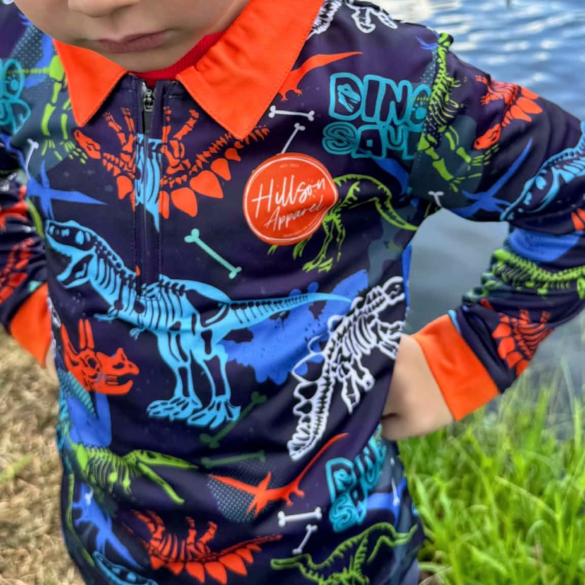 Kids' Dino Rampage Fishing Shirt