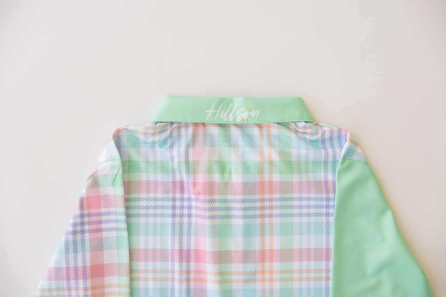 GREEN PLAID Kids' Fishing Shirt