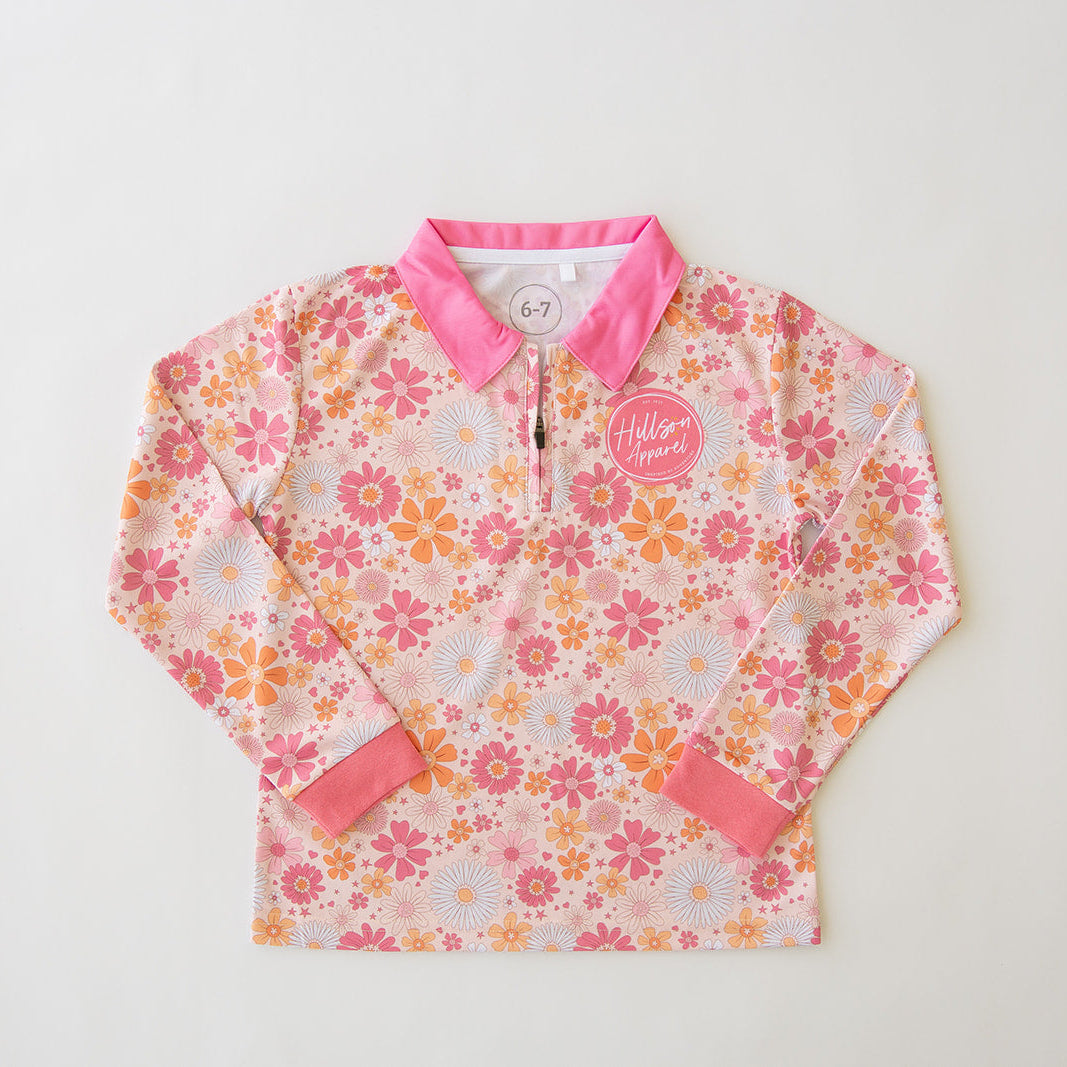 SPRING FLORAL Kids' Fishing Shirt