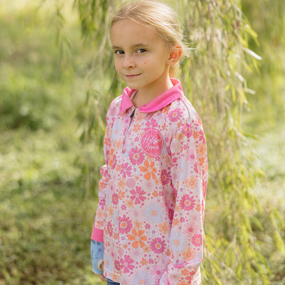 SPRING FLORAL Kids' Fishing Shirt