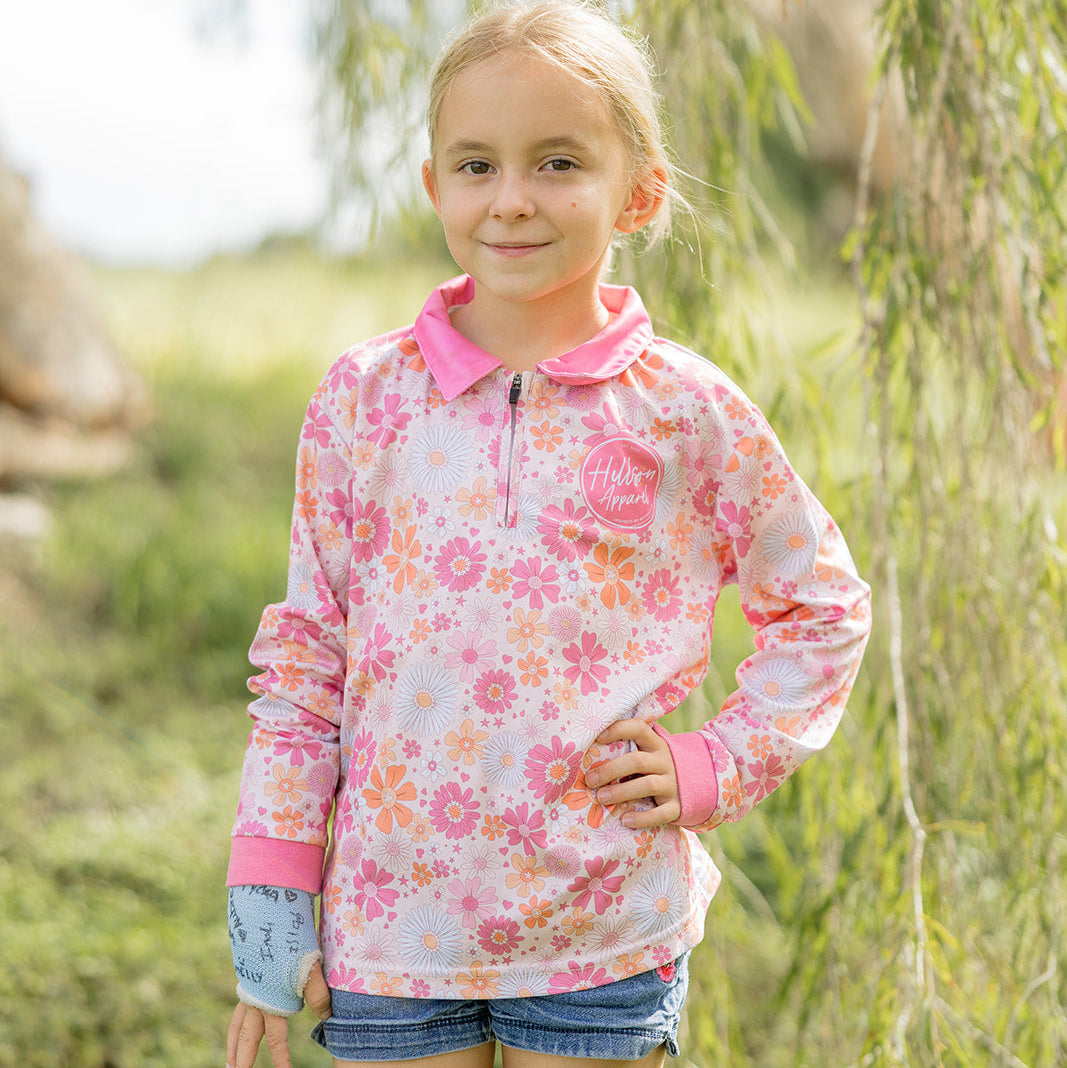 SPRING FLORAL Kids' Fishing Shirt
