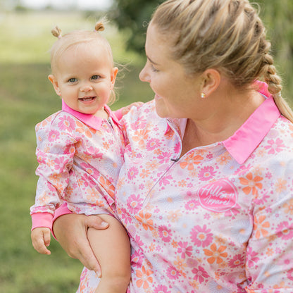 SPRING FLORAL Baby Fishing Romper
