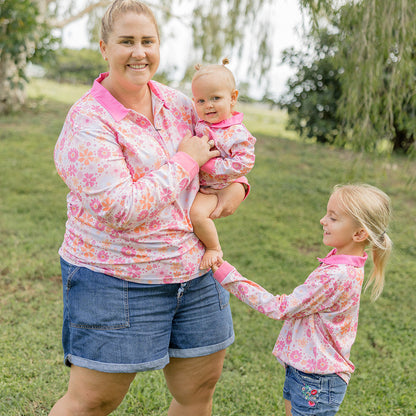 SPRING FLORAL Kids' Fishing Shirt