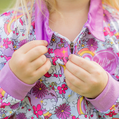 RAINBOW UNICORN Kids' Fishing Shirt