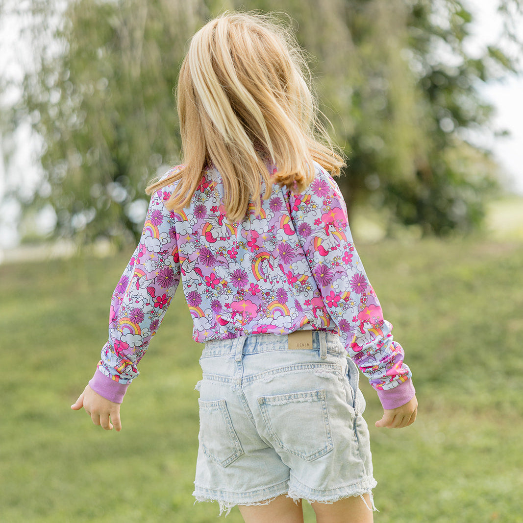 RAINBOW UNICORN Kids' Fishing Shirt