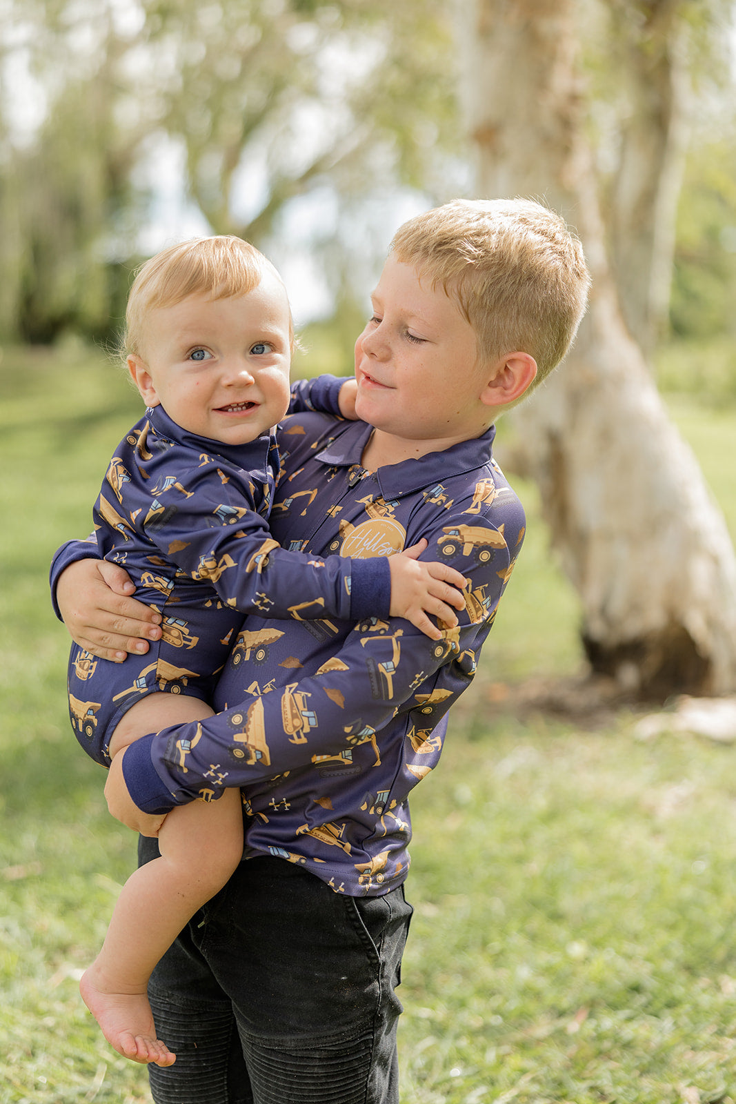 DIGGER Baby Fishing Romper