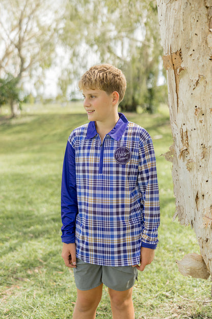 BLUE PLAID Men's Shirt
