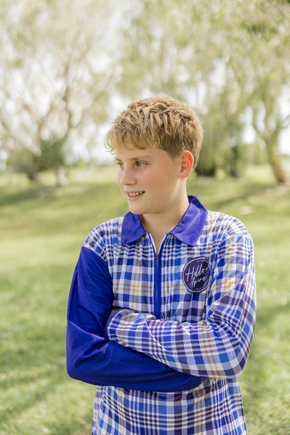BLUE PLAID Men's Shirt