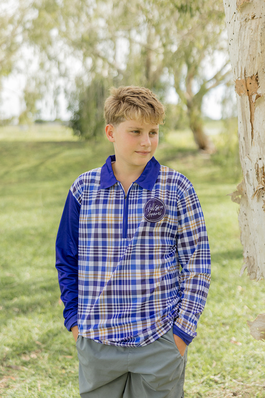 BLUE PLAID Men's Shirt
