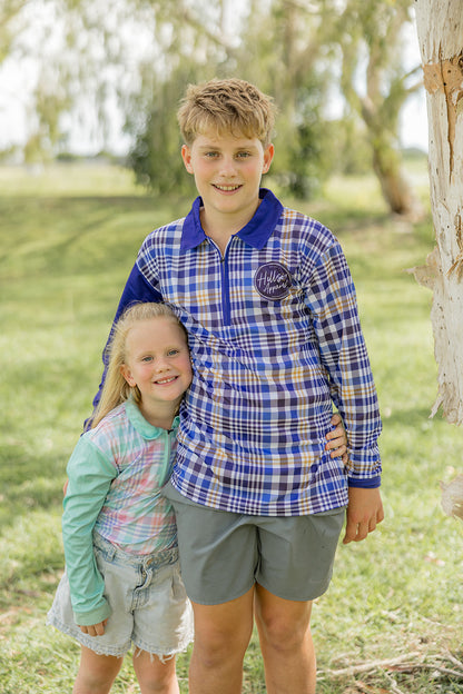 BLUE PLAID Men's Shirt