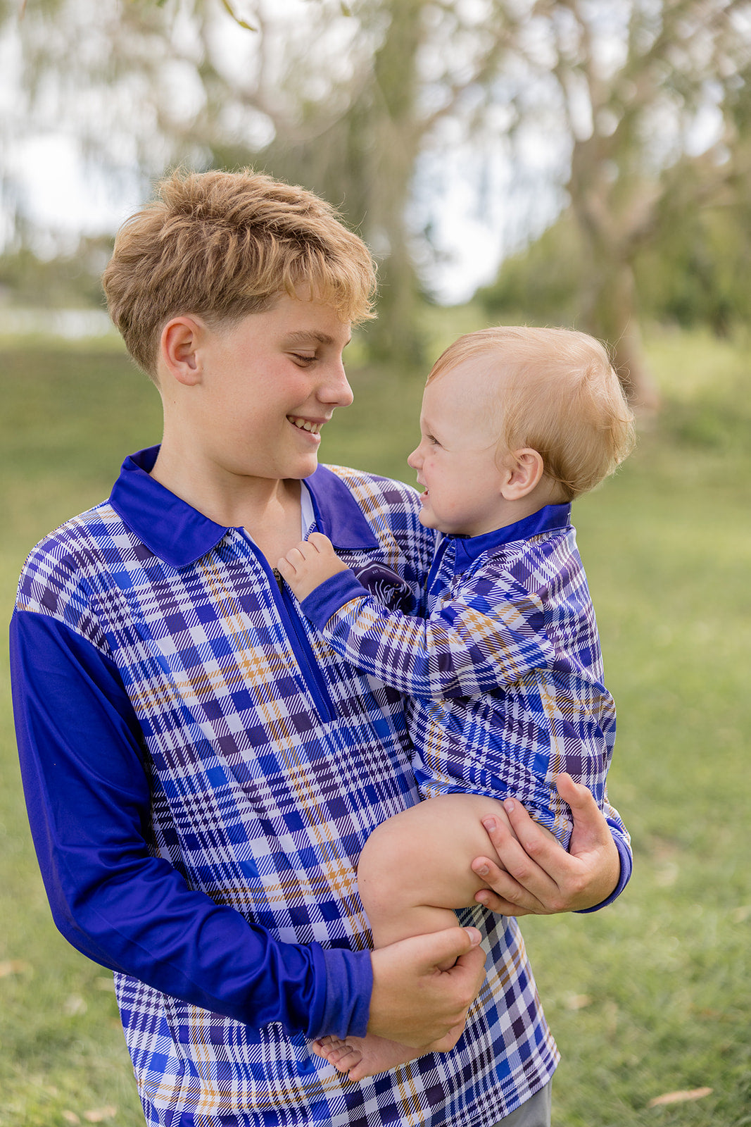 BLUE PLAID Men's Shirt