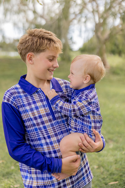 BLUE PLAID Men's Shirt