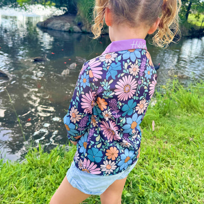 Kids Wildflower Bloom Fishing Shirt- Limited First Release