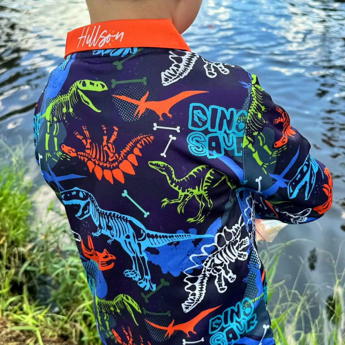 Kids' Dino Rampage Fishing Shirt