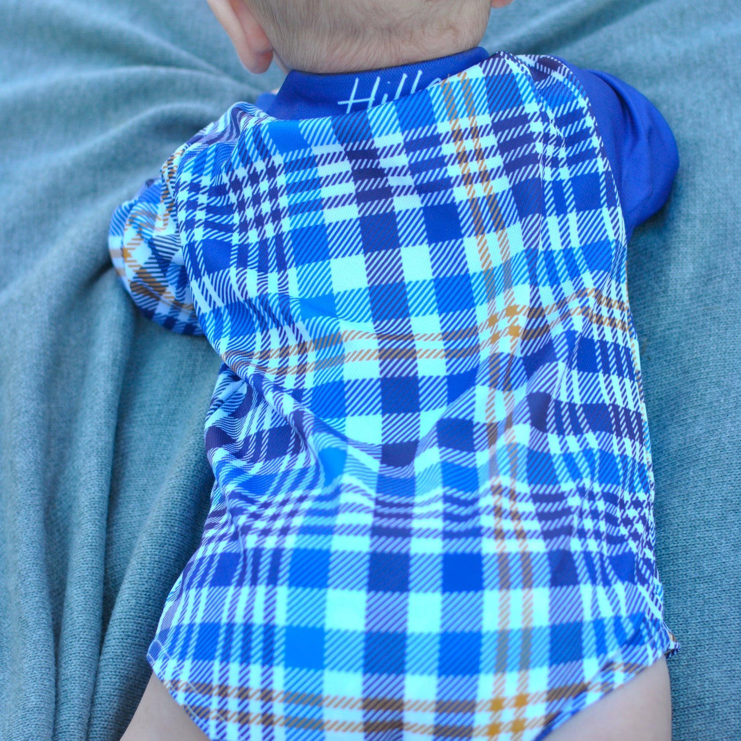 The BLUE PLAID Romper