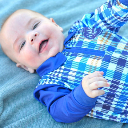 The BLUE PLAID Romper