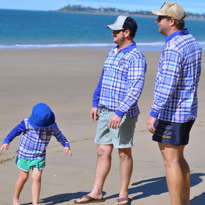 Men's BLUE PLAID Shirt