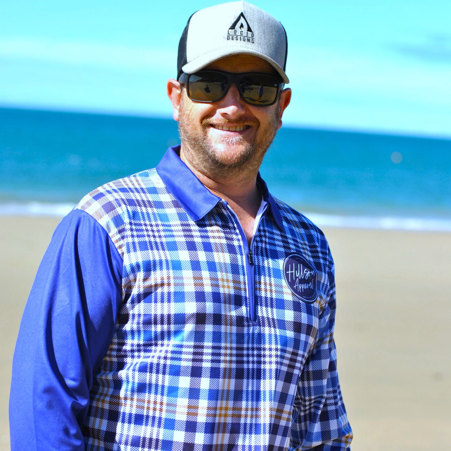 Men's BLUE PLAID Shirt