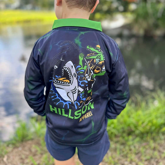 Kids Battle of the Reef Fishing Shirt