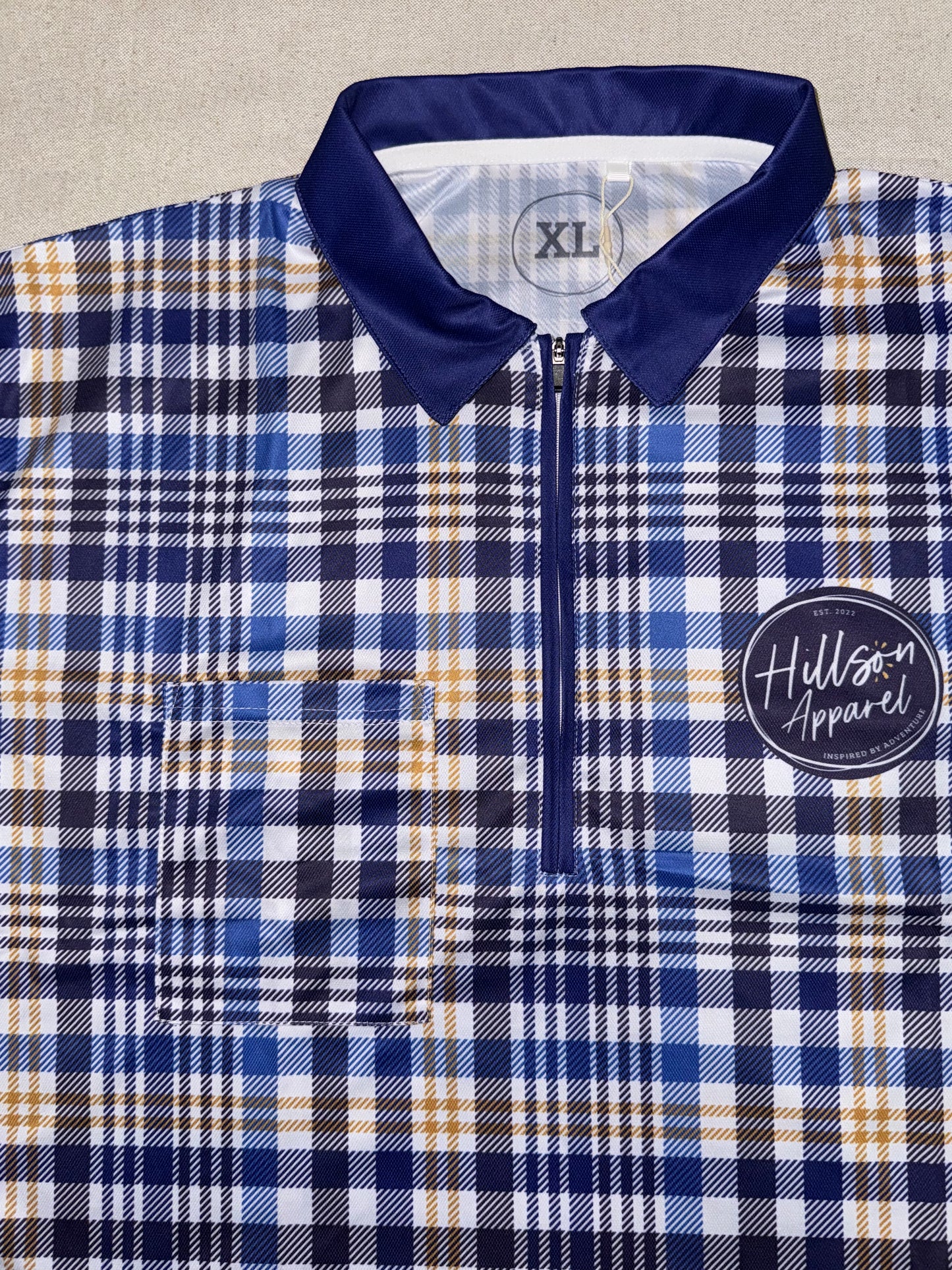 BLUE PLAID Men's Fishing Shirt - Limited Pocket Release