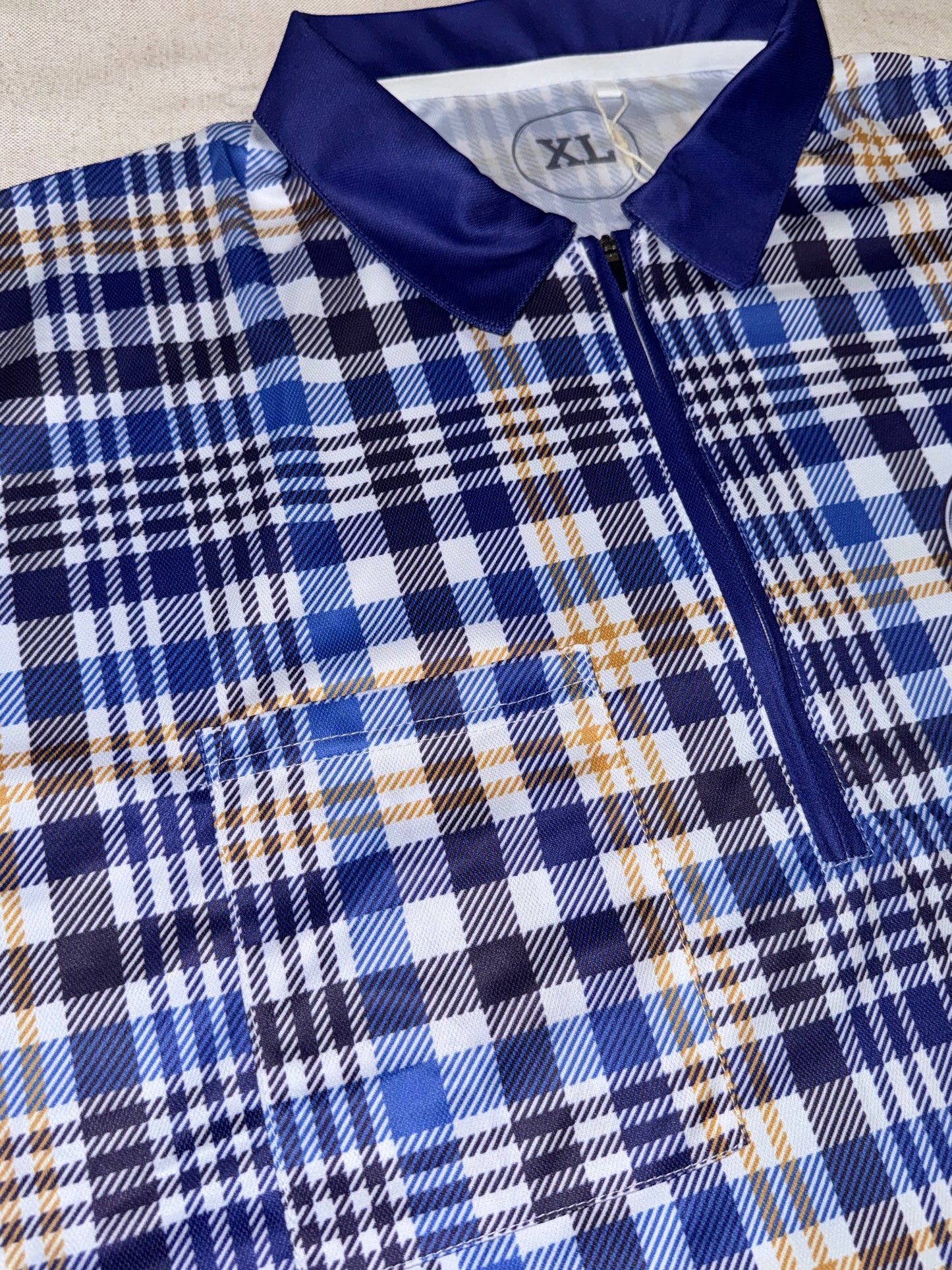 BLUE PLAID Men's Fishing Shirt - Limited Pocket Release