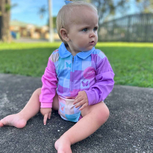 BUTTERFLY Baby Fishing Romper- Limited First Release