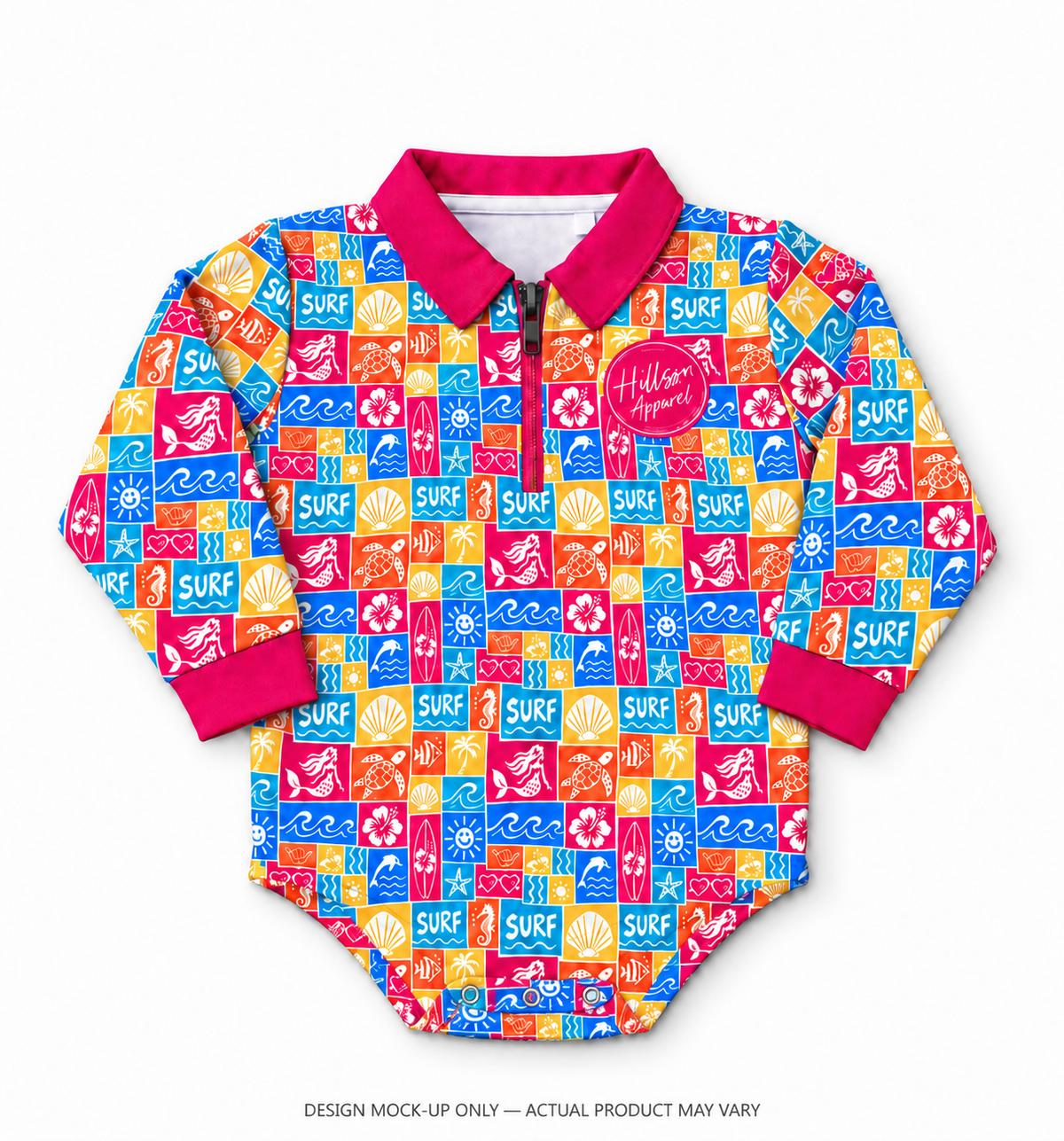(PRE ORDER) Tropical Tide Baby Fishing Romper
